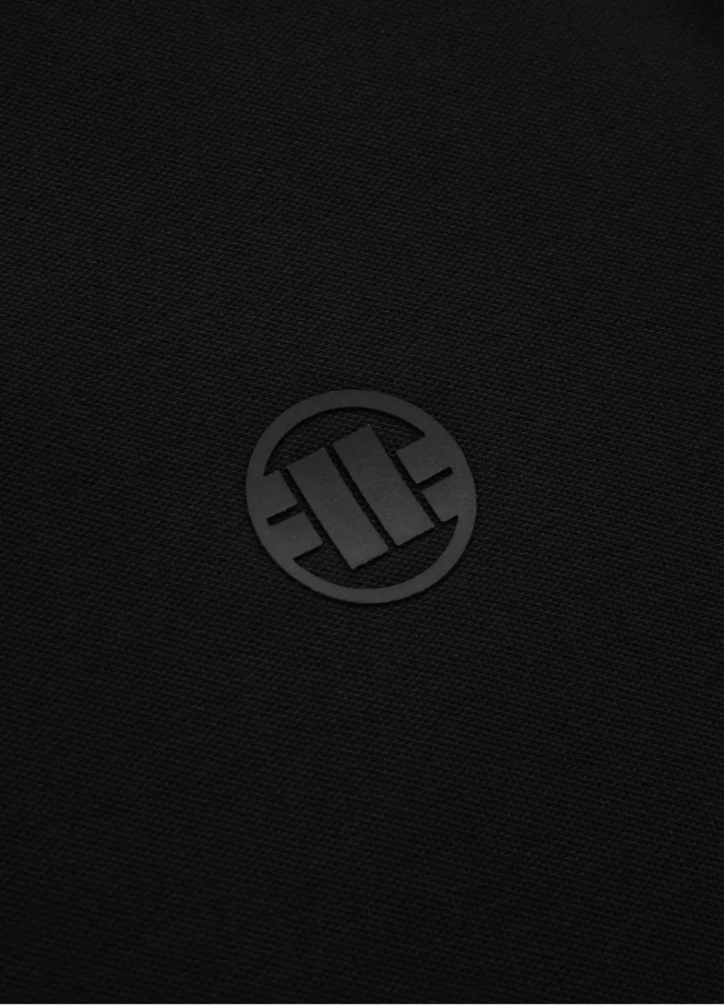 Koszulka męska Polo Pit Bull Pitbull Pique Regular czarno/czarna