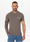 Koszulka męska T-Shirt Pit Bull Pitbull USA CAL Slim Fit taupe
