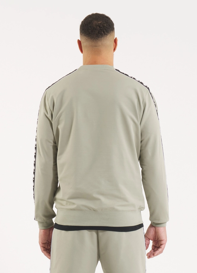 Bluza męska bez kaptura Pitbull Pit Bull Tape Nugget dusty salvia