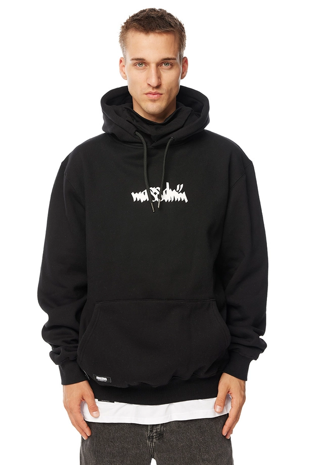 Bluza męska z kapturem Mass Dnm Nostalgia. Angel czarna