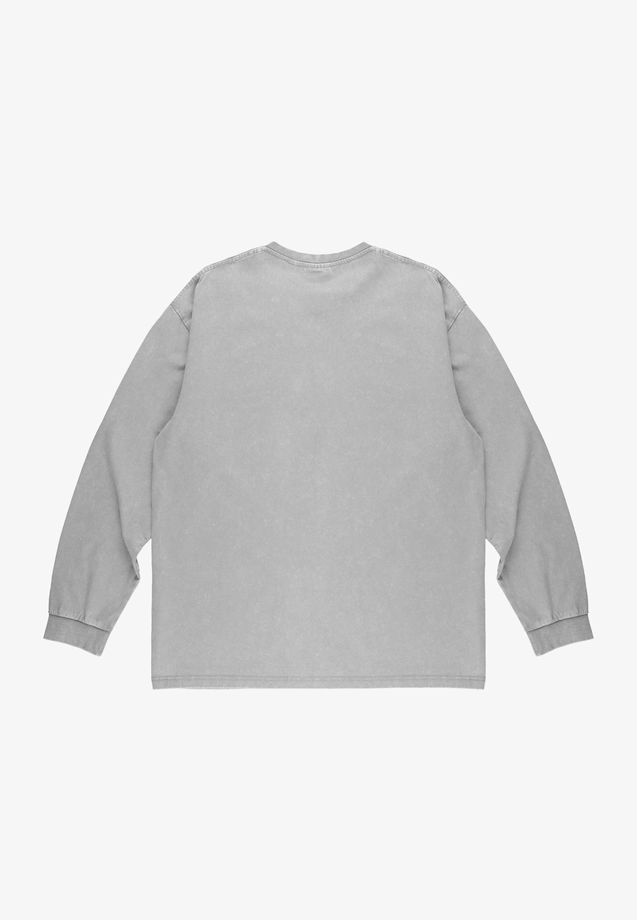 Koszulka longsleeve męski Prosto Splash Shield szara