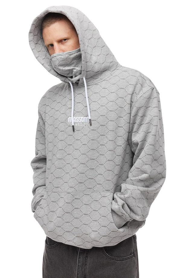 Bluza męska z kapturem Mass Dnm Biarritz szara