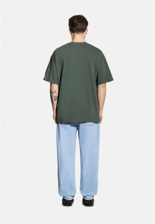 Koszulka męska t-shirt oversize Prosto Box 2.0 zielona