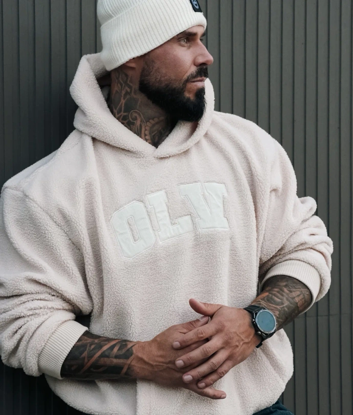 Bluza unisex Olavoga OROFIOU kremowa ecru