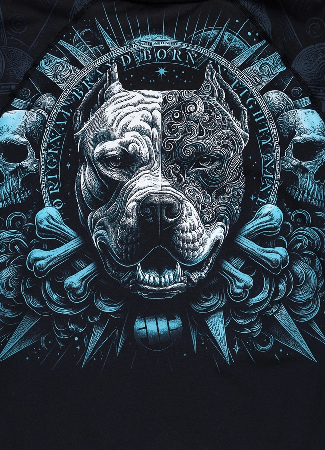 Koszulka męska rashguard Pitbull Longsleeve Pitbull World czarna