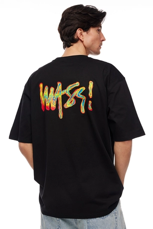 Koszulka męska t-shirt Mass Dnm Heat czarna