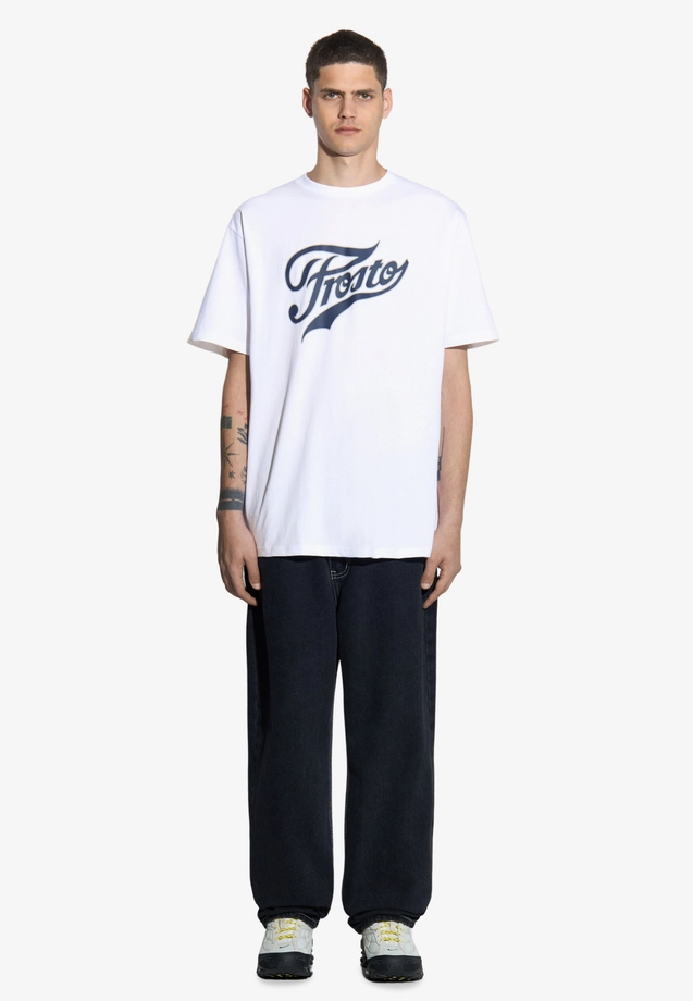 Koszulka męska t-shirt Prosto Varsity biała