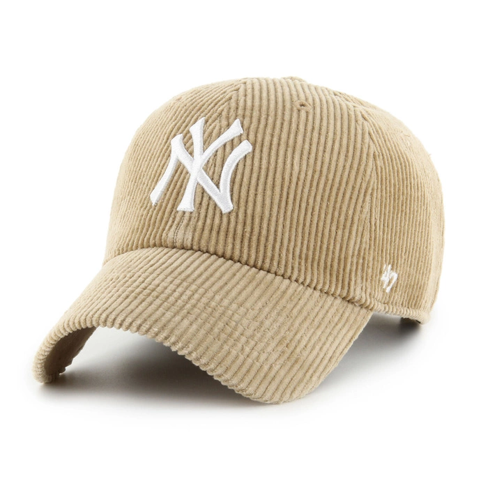 Czapka z daszkiem 47 Brand New York Yankees Khaki Thick Cord Clean Up beżowa