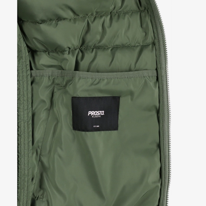 Bezrękawnik męski Prosto Klasyk Kamizelka Ultralight zielona
