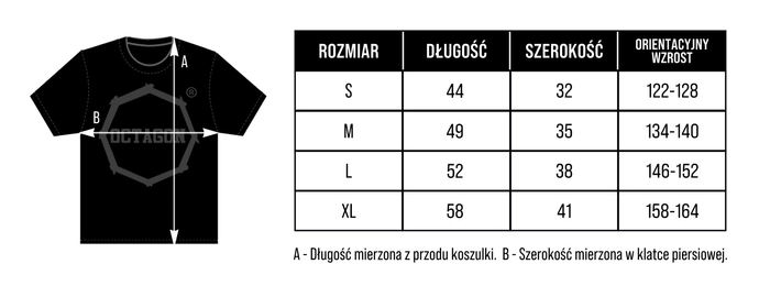 Koszulka t-shirt dziecięcy Octagon Zęby czerwona