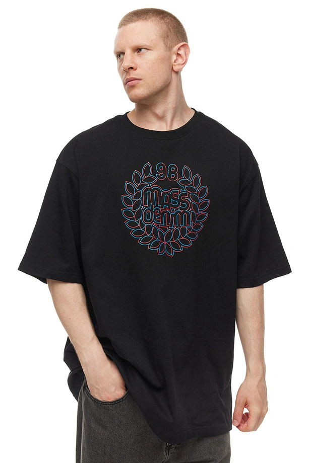 Koszulka męska t-shirt Mass Dnm Points czarna