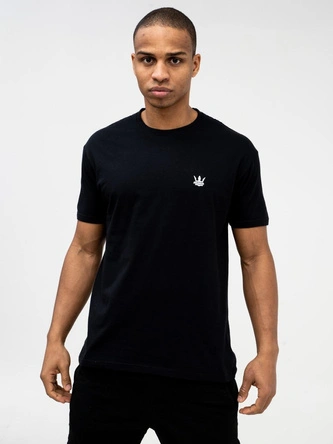 Koszulka t-shirt męski Jigga Wear Mini Crown czarna