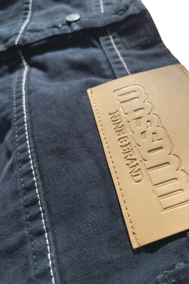 Spodnie męskie Mass Denim Slang Baggy Fit granatowe