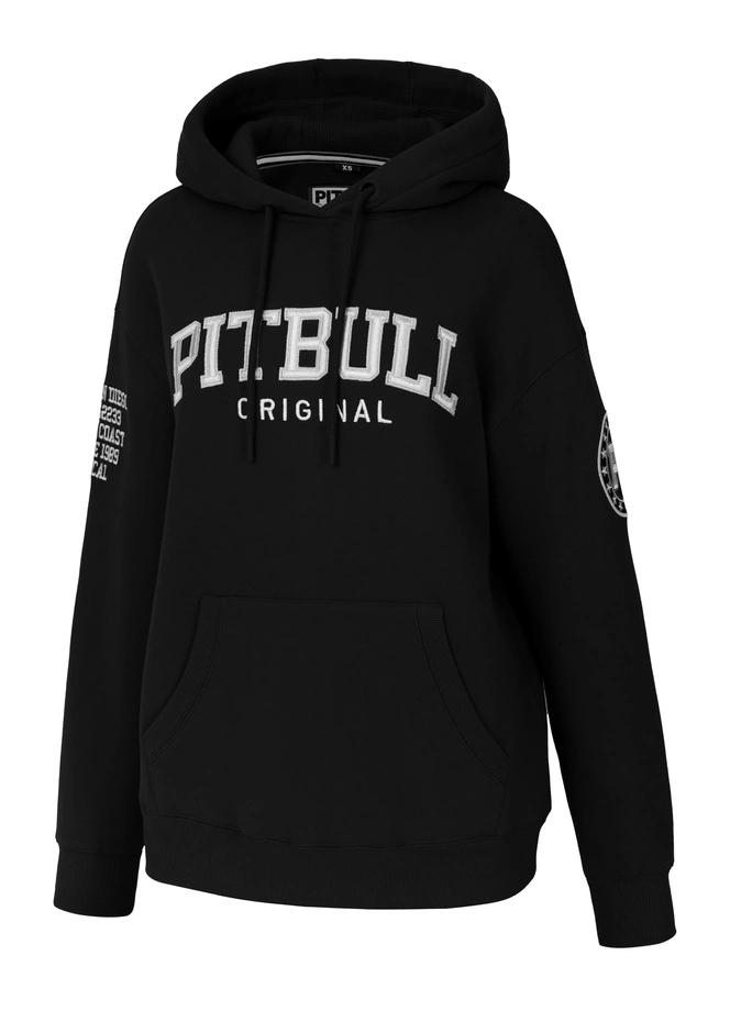 Bluza damska z kapturem Pitbull Pit Bull Tyrian hooded czarna