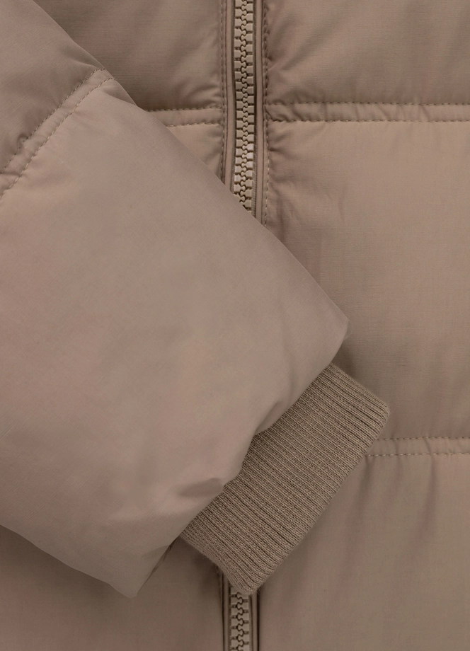 Kurtka zimowa męska Pit Bull Duncan Hooded Jacket beżowa