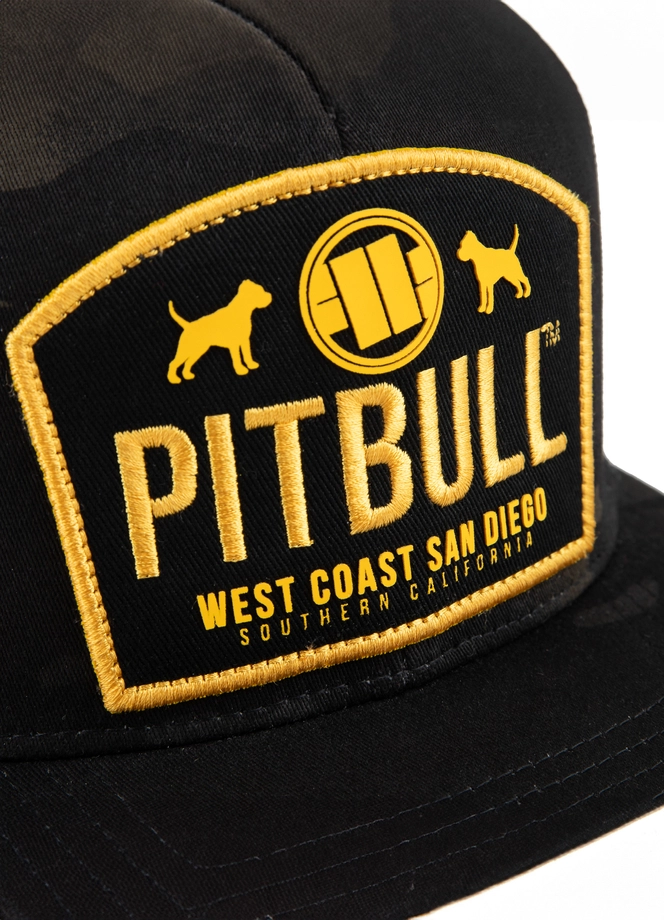 Czapka z daszkiem Snapback Mesh Pit Bull Pitbull Dogs camo/czarna