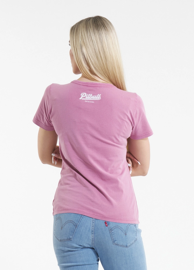 Koszulka damska T-shirt Pit Bull Angel Logo różowa