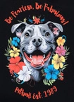 Koszulka damska T-shirt Pit Bull Happy-Pit 2 czarna