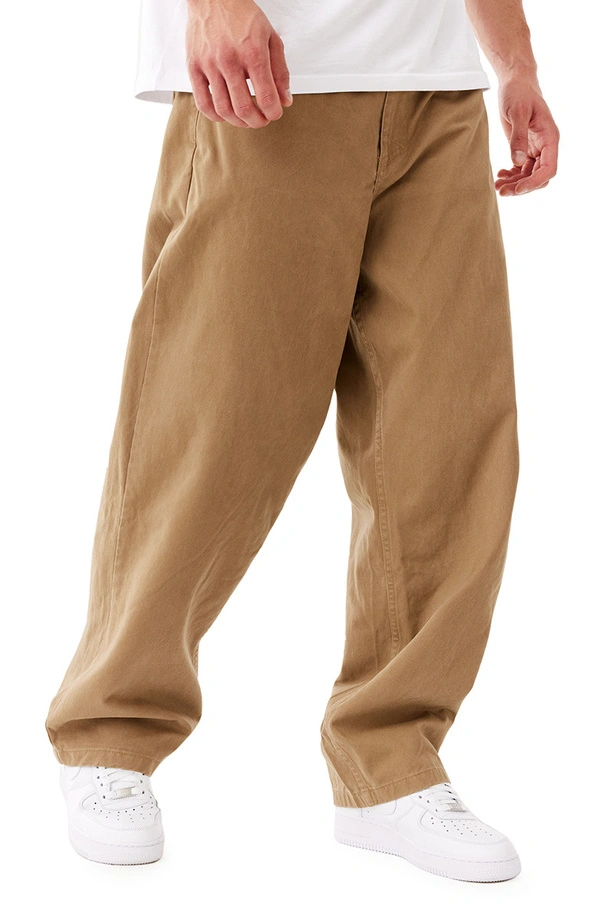 Spodnie męskie jeans Mass Denim Nexus Extra Baggy Fit beżowe
