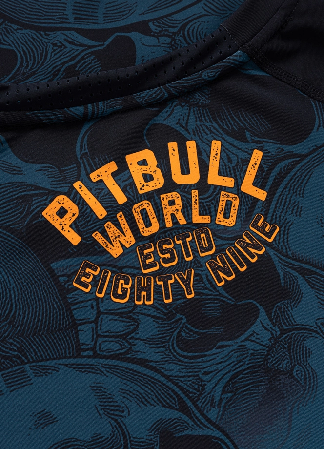 Koszulka męska rashguard Pitbull Longsleeve Guardian Angel czarna