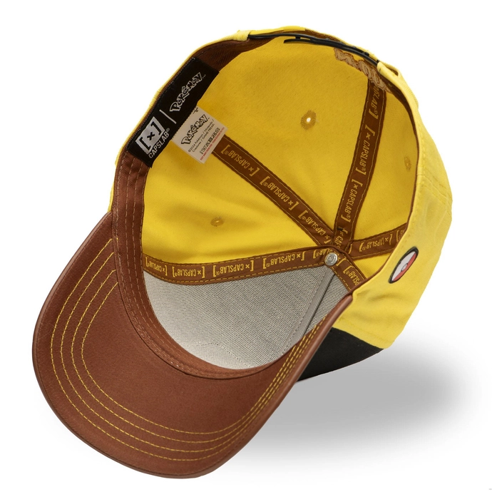 Czapka z daszkiem Capslab Pokemon Pikachu brązowo/żółto/czarna