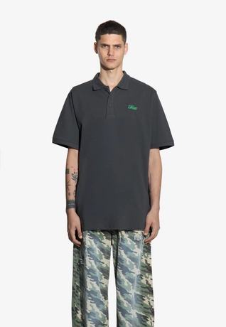 Koszulka męska Polo Prosto Lior grafitowa