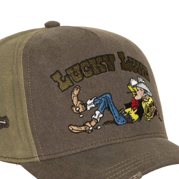 Czapka z daszkiem Capslab Lucky Luke Joe beżowa brązowa