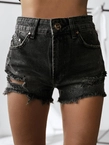 Spodenki jeansowe szorty damskie Olavoga Kaist czarne
