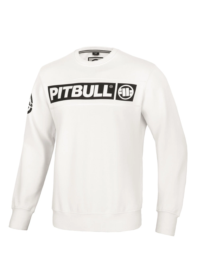 Bluza Pitbull Pit Bull Sherwood 24 crewneck biała