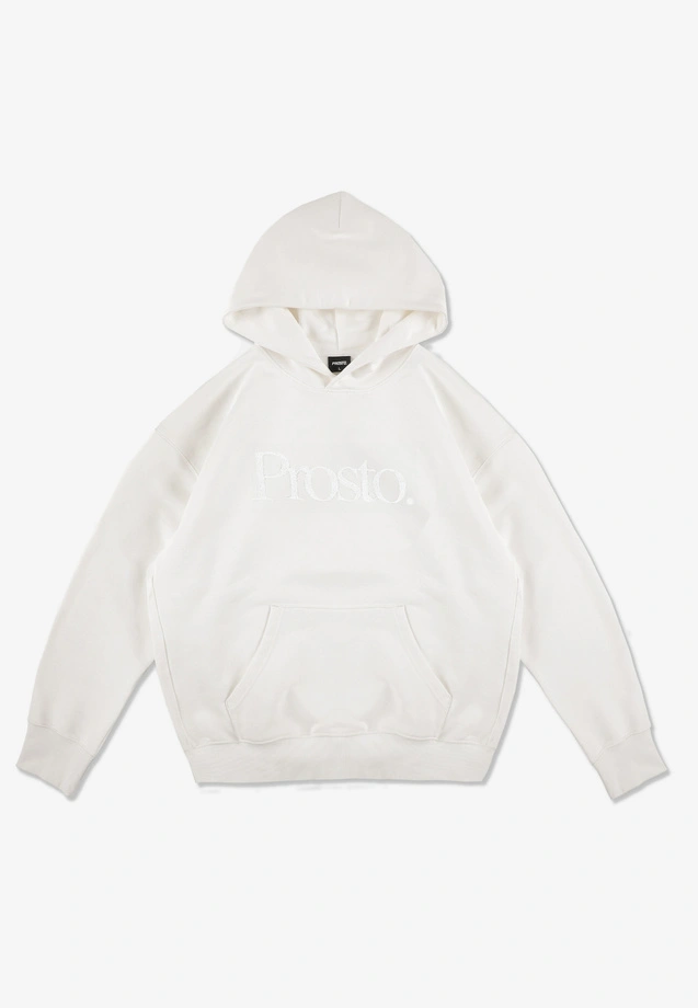 Bluza męska z kapturem oversize Prosto Mizo kremowa
