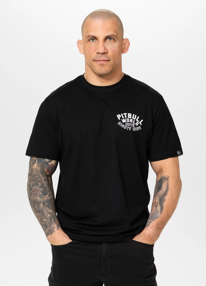 Koszulka męska T-Shirt Pit Bull Pitbull Hero czarna