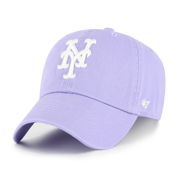 Czapka z daszkiem 47 Brand New York Mets Dusk Clean Up fioletowa