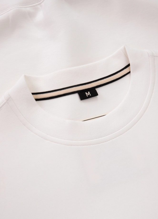 Bluza męska bez kaptura Pitbull Pit Bull Sampson biała