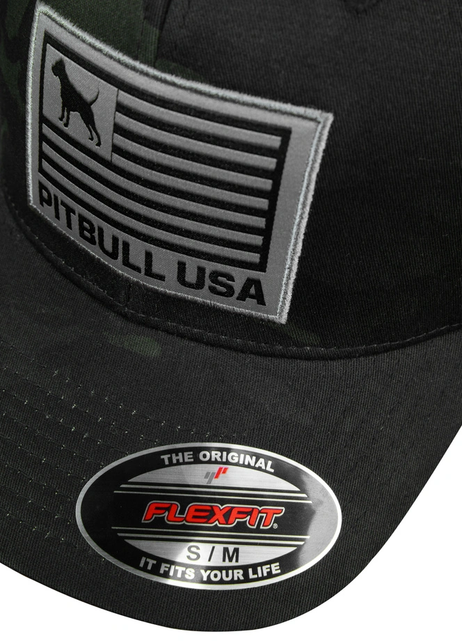 Czapka z daszkiem Full Cap Mesh Pit Bull Pitbull USA czarna