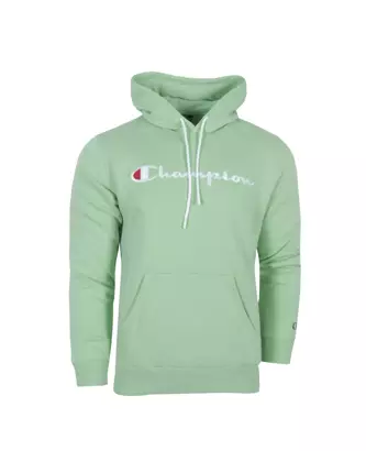 Bluza męska z kapturem Champion Big Logo miętowa