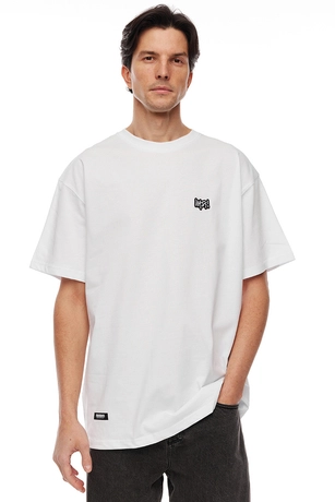 Koszulka męska t-shirt Mass Dnm Signature Patch biała