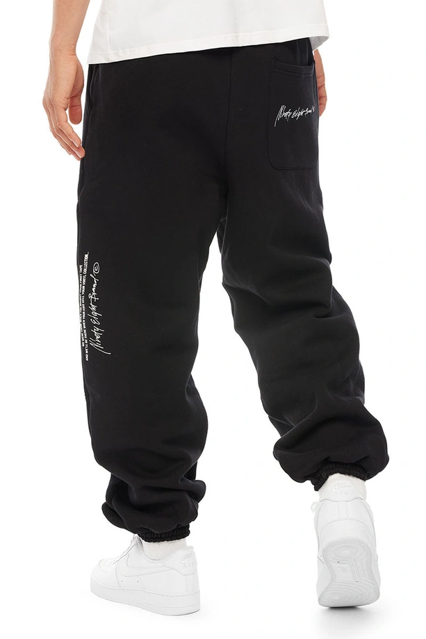 Spodnie dresowe męskie Baggy Mass DNM Authentic czarne