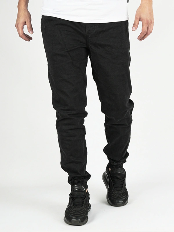 Spodnie męskie jogger jeans Środowisko Miejskie Laur Icon czarne/białe