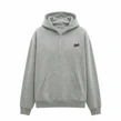 Bluza męska z kapturem half-zip Prosto Big Log Infinity szara