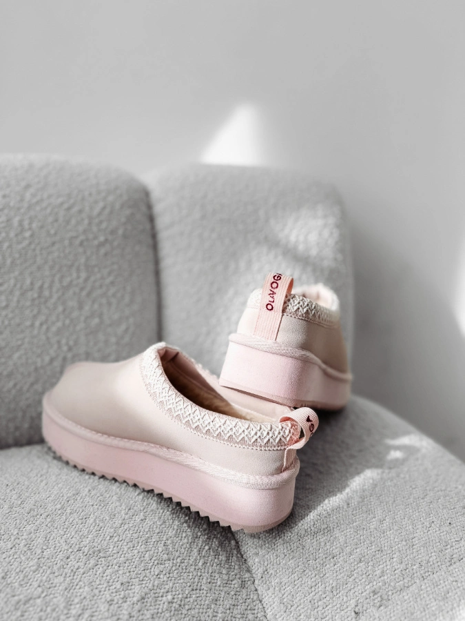 Buty śniegowce damskie Olavoga Cusie jasno różowe