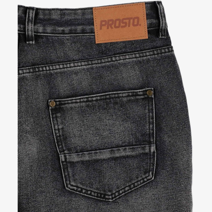 Spodenki męskie jeansowe Prosto Jang Regular jasno szare