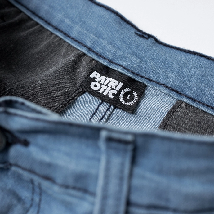 Spodenki męskie jeansowe Patriotic Laur App jasno niebieskie