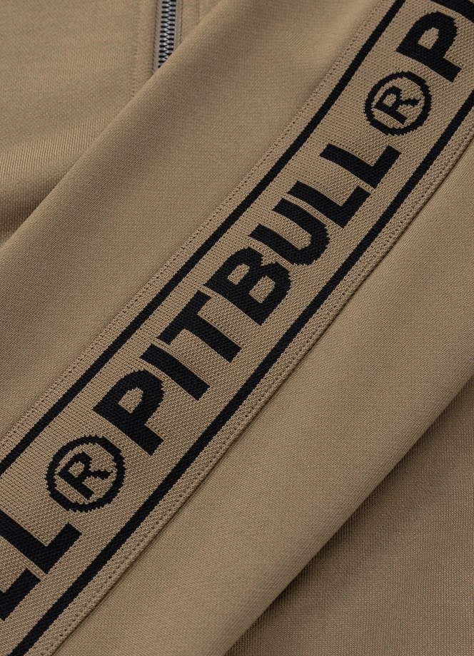 Komplet dresowy Pit Bull Oldschool Tape Logo brązowy