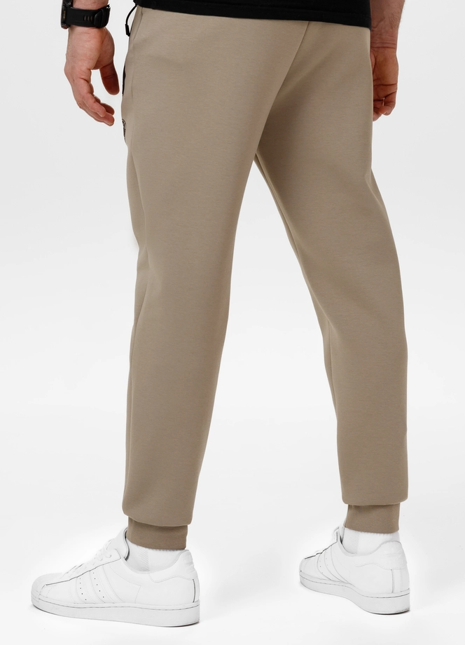 Spodnie męskie dresowe Pitbull Pit Bull Dogwood beżowe