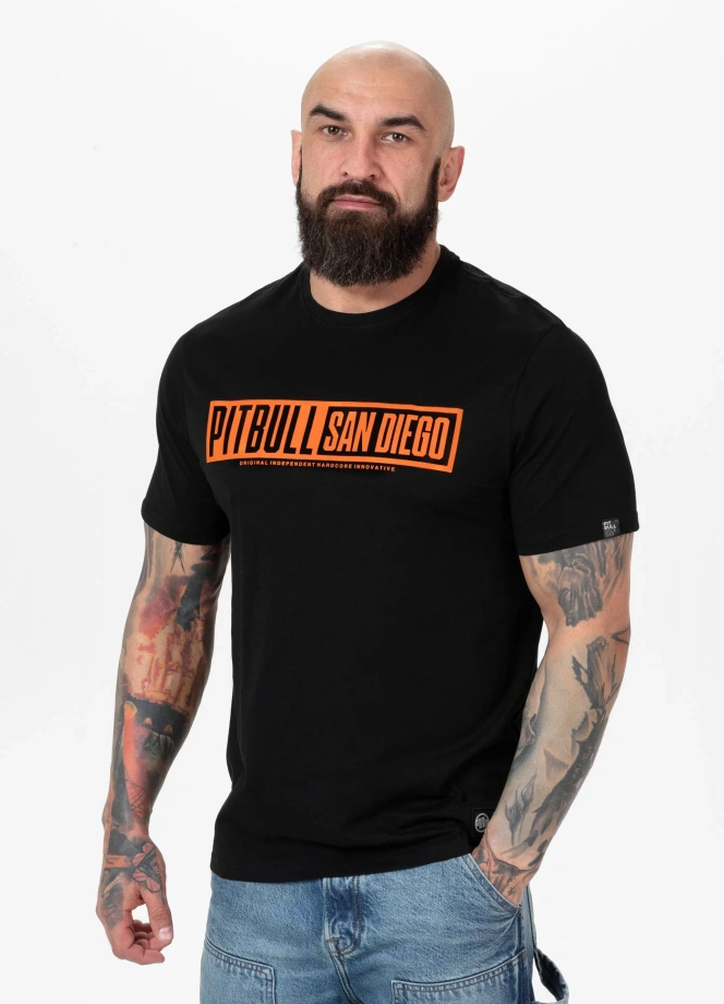 Koszulka męska T-Shirt Pitbull Eighty Nine Dog czarna
