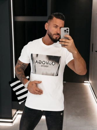 Koszulka męska T-Shirt Olavoga Almain kremowa