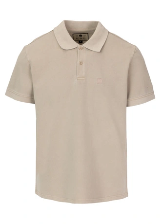 Koszulka męska Polo Pitbull Pique Small Logo Washed beżowa