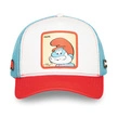 Czapka z daszkiem Capslab THE SMURFS biała niebieska