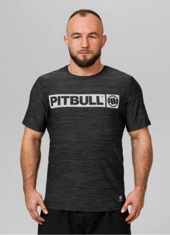 Koszulka męska T-shirt Pit Bull Performance Pro+ Casual Sport Hilltop czarna
