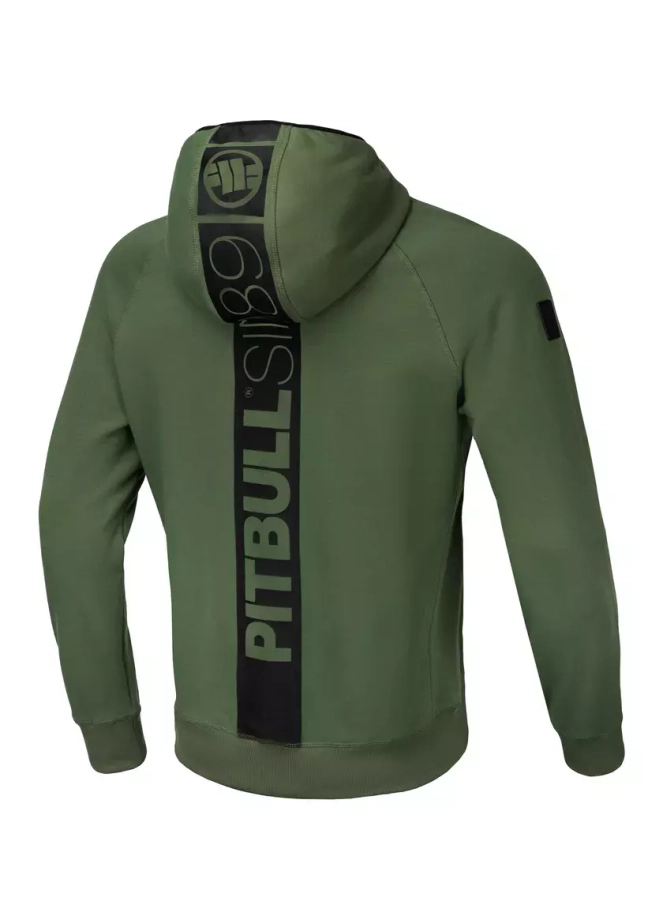 Bluza męska Pitbull Hermes Pit Bull hooded zielona